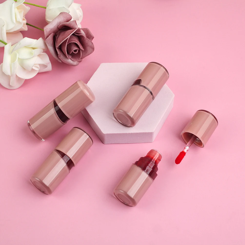 Private Label 4-color Tear Off Lipgloss Waterproof Easy To Wear Non-Fading Custom Logo Lip Tint Makeup Wholesale White Package