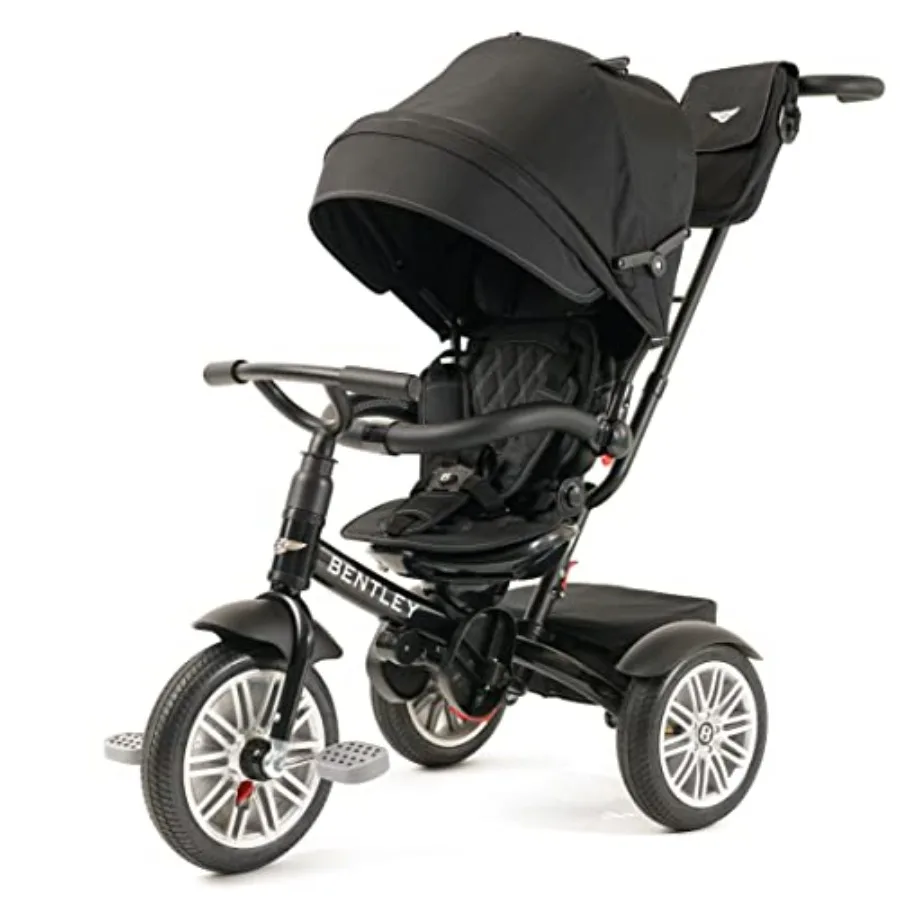 

Детский велосипед-трайк Bentley Trike All Terrain 6-в-1, официально лицензированный Bentley Motors UK, цвет Onyx Black, для детей от 6 месяцев до 5 лет+, Perf