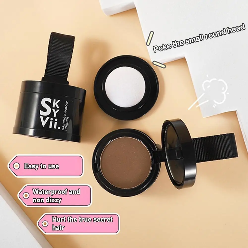 Hairline Repair Filling Powder With Puff Sevich Fluffy Line Powder Hair Makeup Concealer Powder Shadow Pang Forehead Thin L7M2