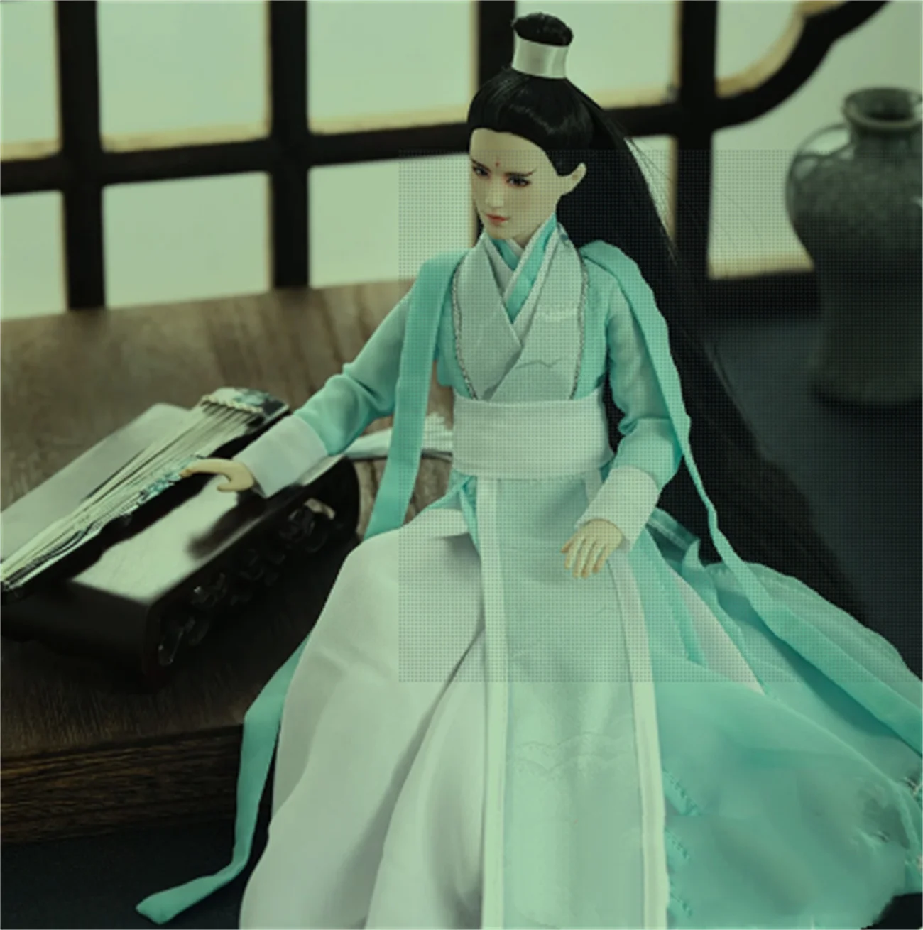 Hanfu Dress1/6 الرجال Hanfu الصينية القديمة معطف طويل تنورة ملابس دمى رداء نموذج ل 12 بوصة عمل الشكل الجسم AnimeToys