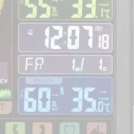 

Многофункциональные беспроводные погодные часы с сенсорным экраном, цветным дисплеем, датчиком температуры, влажности, функцией подсветки