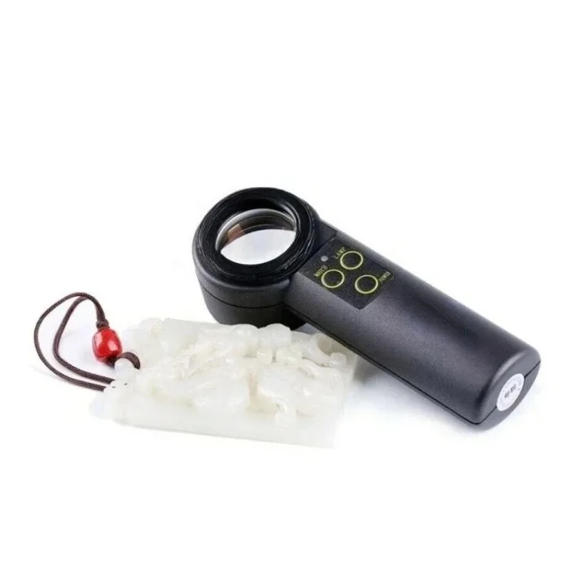 LED Handheld Magnifier Achromatic Loupe Antique  Gemstone Jewelry Watch Identification Instruments Tools