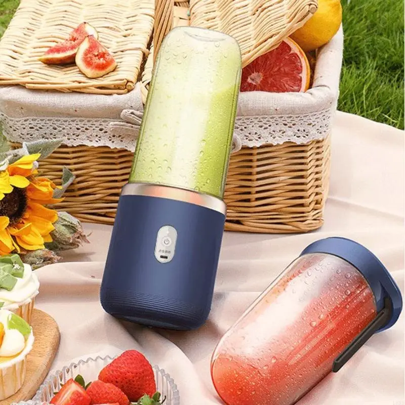 L8RE 400mL Máy trộn trái cây cá nhân Máy trộn toàn điện Juicer Cup động Máy xay sinh tố USB có thể sạc lại máy xay sinh tố
