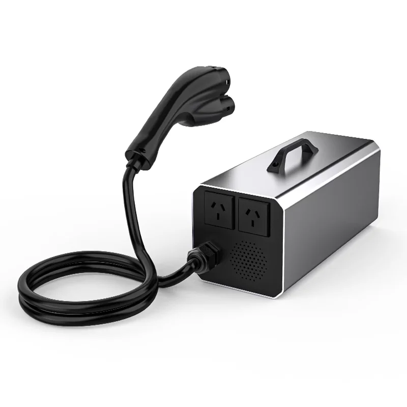 High-Power 5KW Electric Car V2L Discharger Adapter New Portable Charging Station For Tesla Model 3/Y/X/S