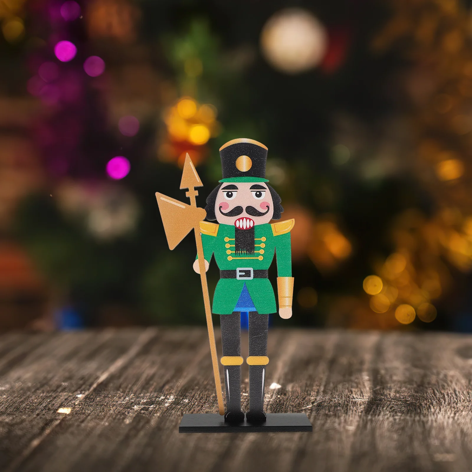 

Intricately Designed Wooden Nutcracker Soldier Ideal for Christmas Decorations Home Adornment Tabletop Mantel Shelf Display