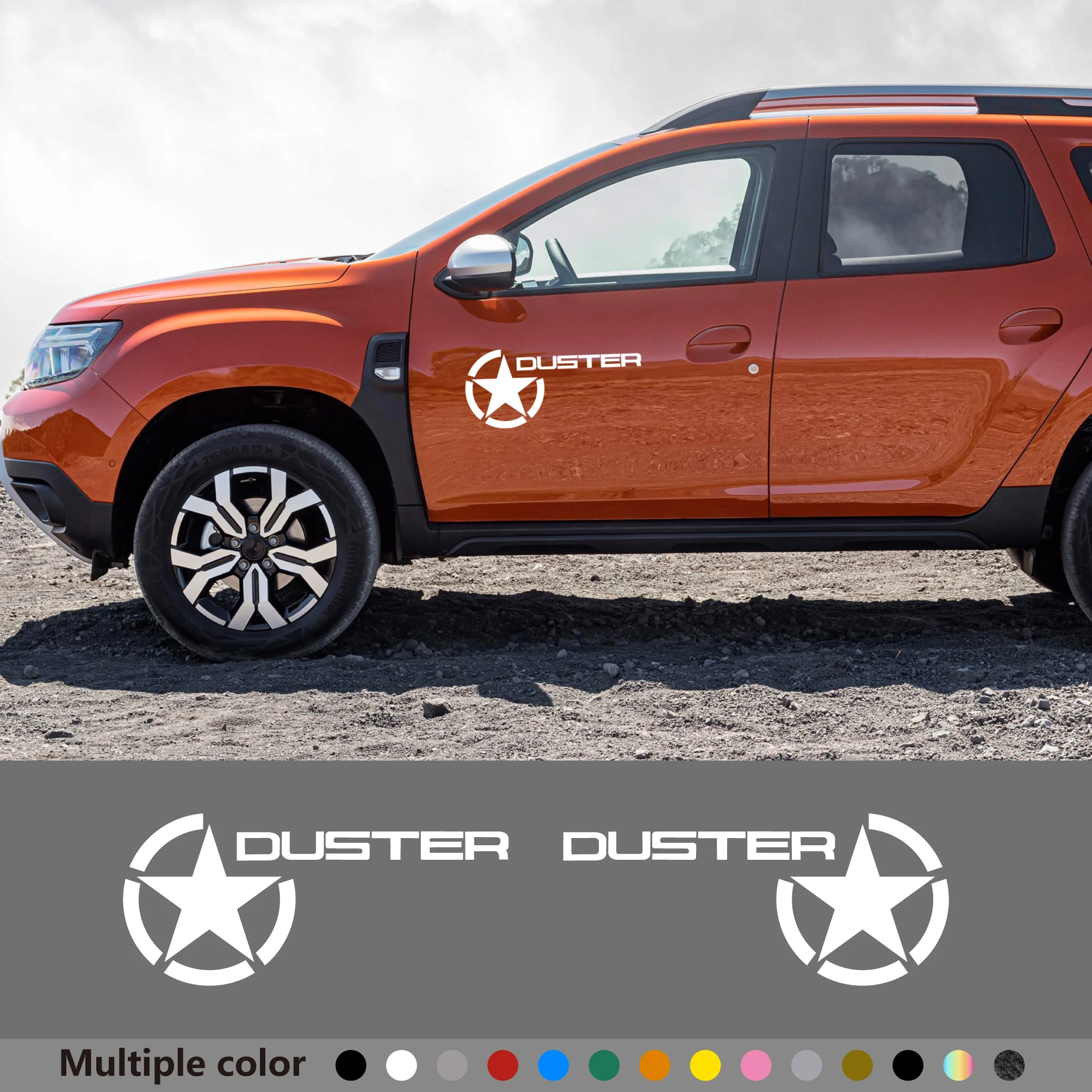 

2 шт., наклейки на дверь автомобиля Dacia Duster