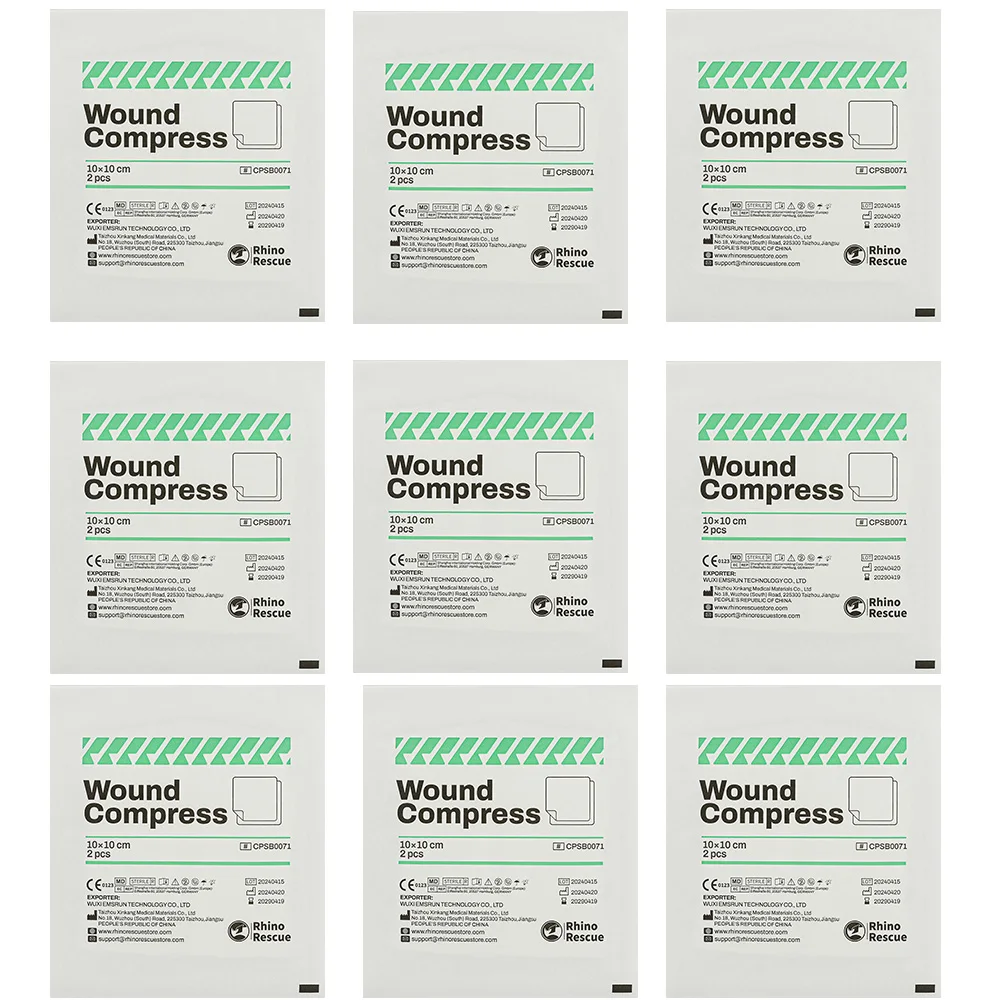 

Rhino Rescue Large Sterile Gauze Pads 4x4in Sterile for Wounds Bulk 8ply Woven Gauze Sponges Gauze Pads Sterile Home 10PC