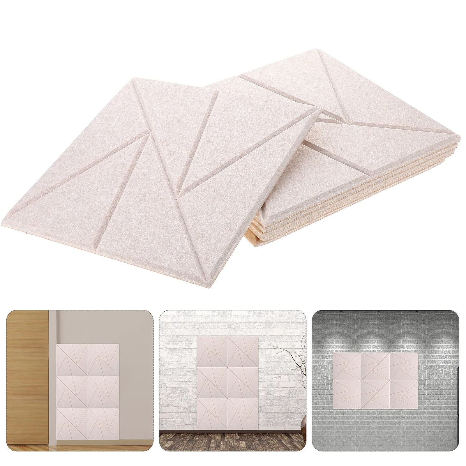 6Pcs High-Density Soundproof Foam Panels Self-Adhesive Acoustic Absorption Panels for Gaming Room Music Studio Office Noise
