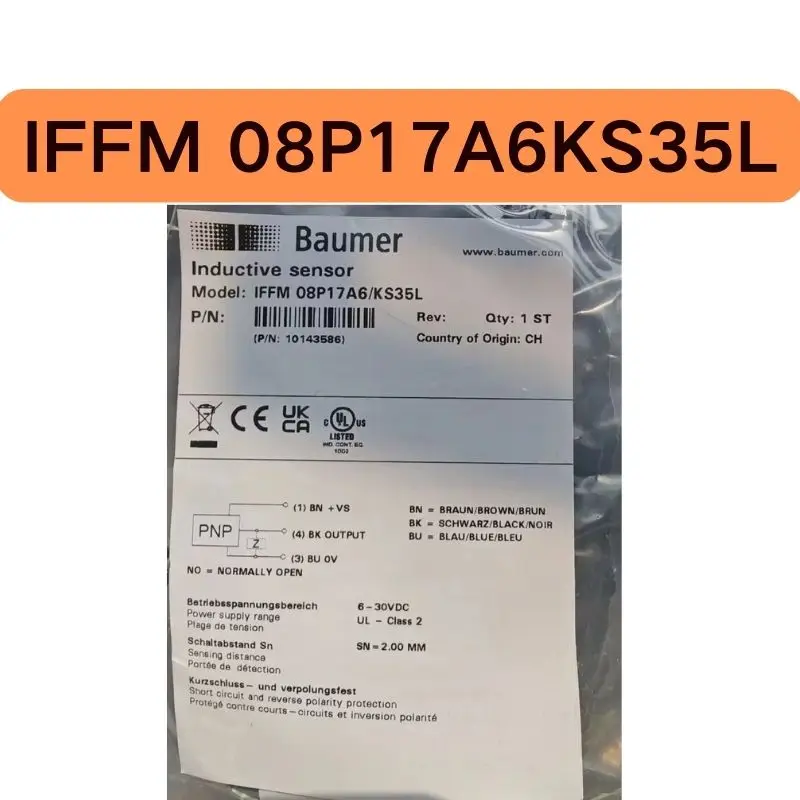 New proximity switch IFFM 08P17A6/KS35L in stock for quick delivery