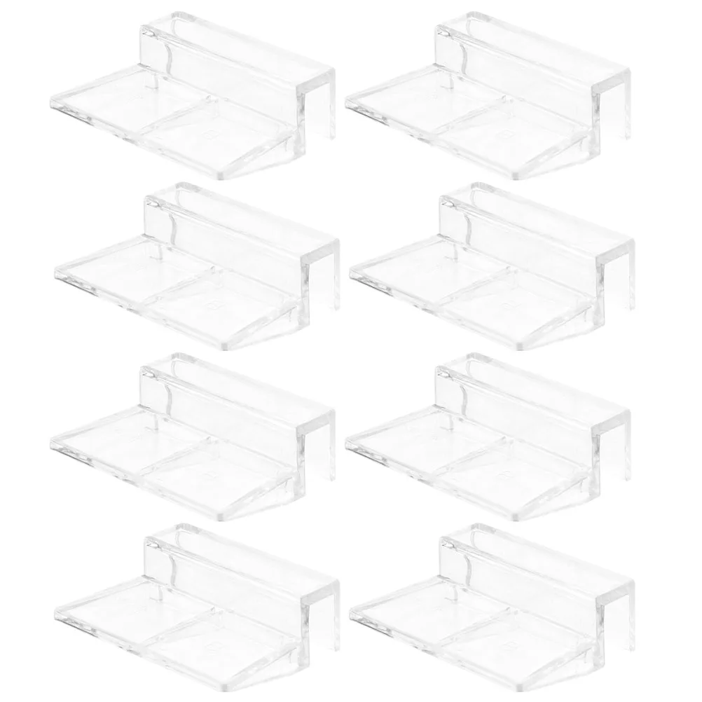 

8Pcs Acrylic Fish Tank Lid Supports Aquarium Cover Brackets Glass Lid Clips Rimless Tank Holders Aquarium Accessories