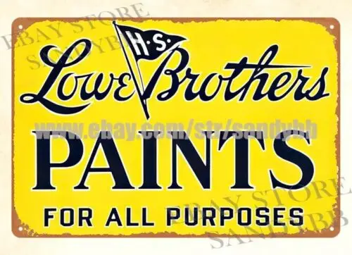 1pcs Lowe Brothers Paints metal tin sign top interior home garden decoration