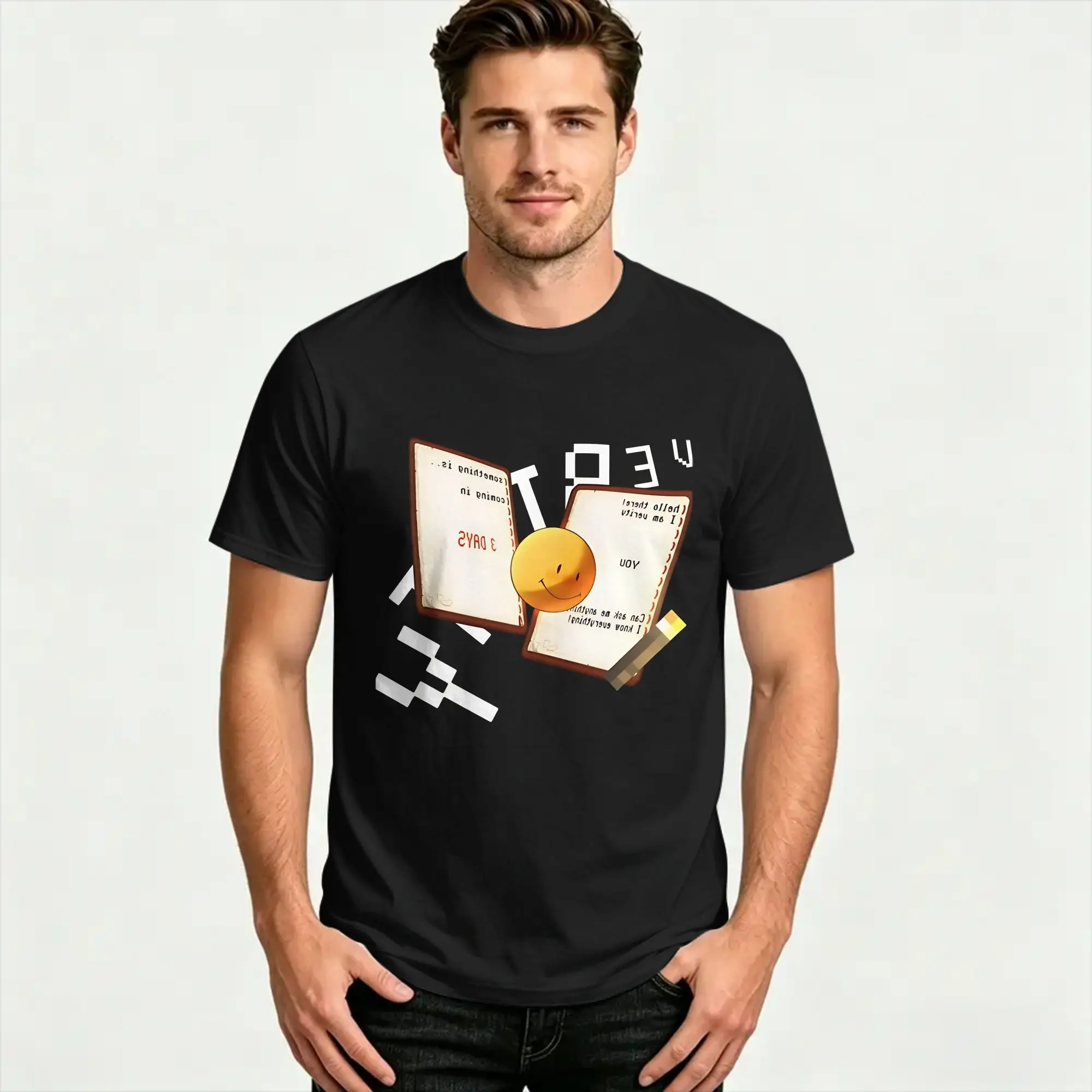 Verity Horror  100% Cotton T Shirts  Fashion Tee Shirt for Couple Summer Aesthetic Print Short Sleeve Top Tees