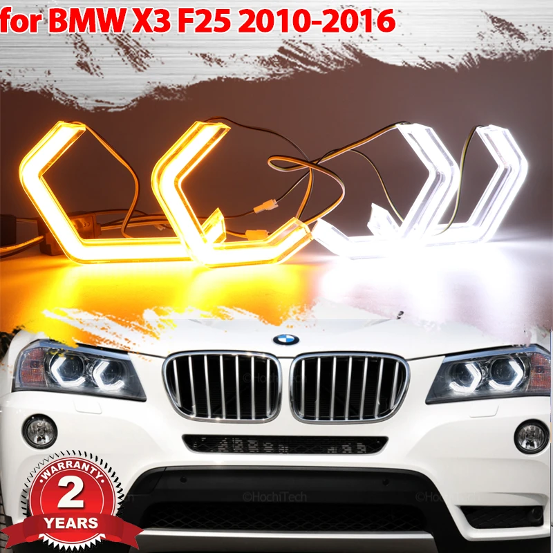 

Switchback M4 style Light Halo Rings DRL LED Angel Eyes Kit For BMW for BMW X3 F25 2010-2016 Cars Headlight Retrofit