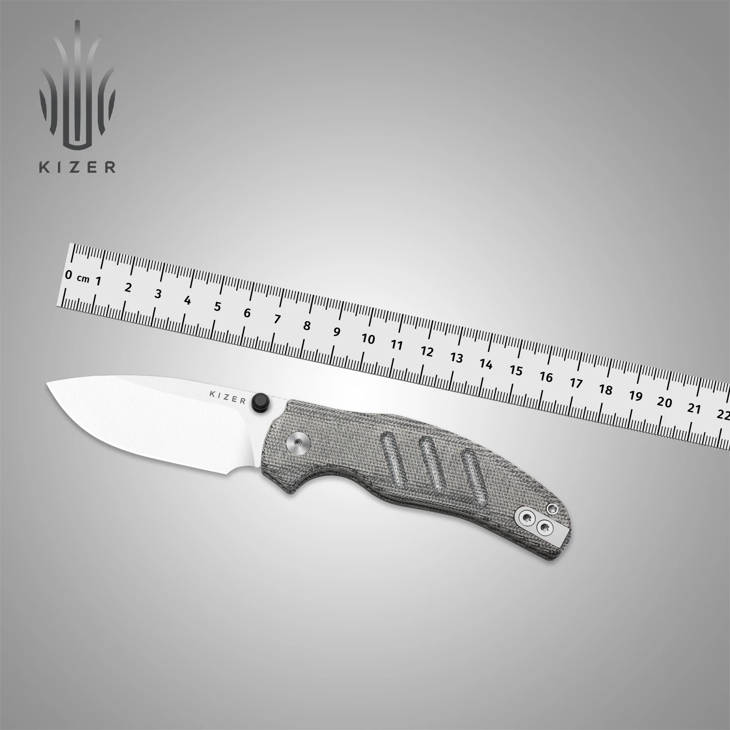 

Kizer EDC Folding Knife Ki3488.29CDA1/CDA2/BSA1/BSA2 C01C 2.9 CD/2.9 BS ELMAX Blade with Aluminum/Micarta Handle Outdoor Knives