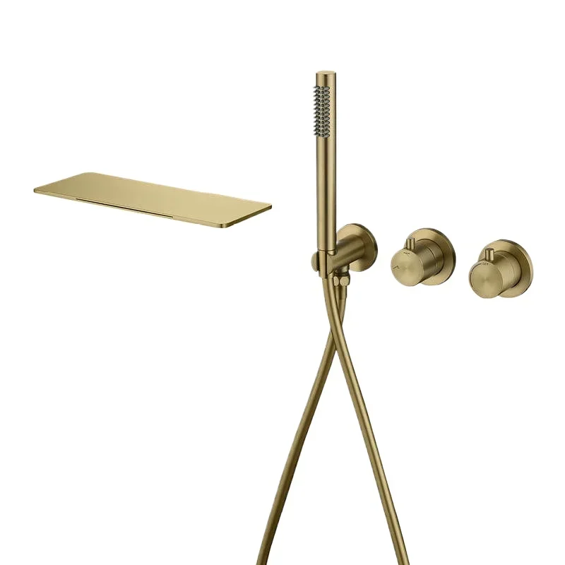 

Concealed , waterfall outlet tank side shower, concealed pre-embedded hotel engineering B & B shower