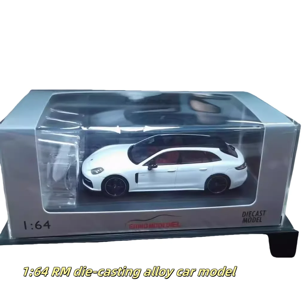 1:64 wit jachtpak reizen, gegoten legering automodel, tieners om mee te spelen, decoratie voor volwassenen, verjaardagscadeau voor kinderen.