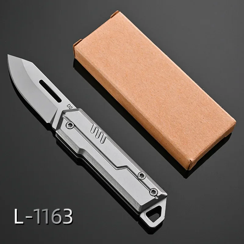 D2 Steel Mini Folding Knife for Men Tactical Pocket Camping Survival Multitool Pocket Knife for Hunting and Fishing