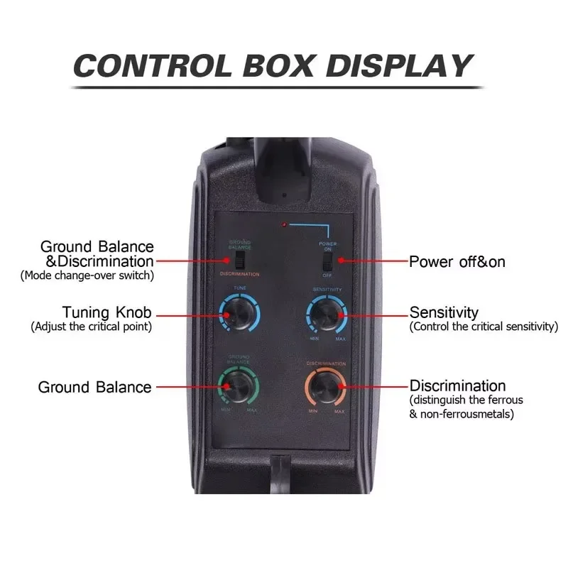 

【Factory】Factory Versatile MD5008 Portable Metal Detector Dual Coils For Deep Underground Exploration Reputable Tool