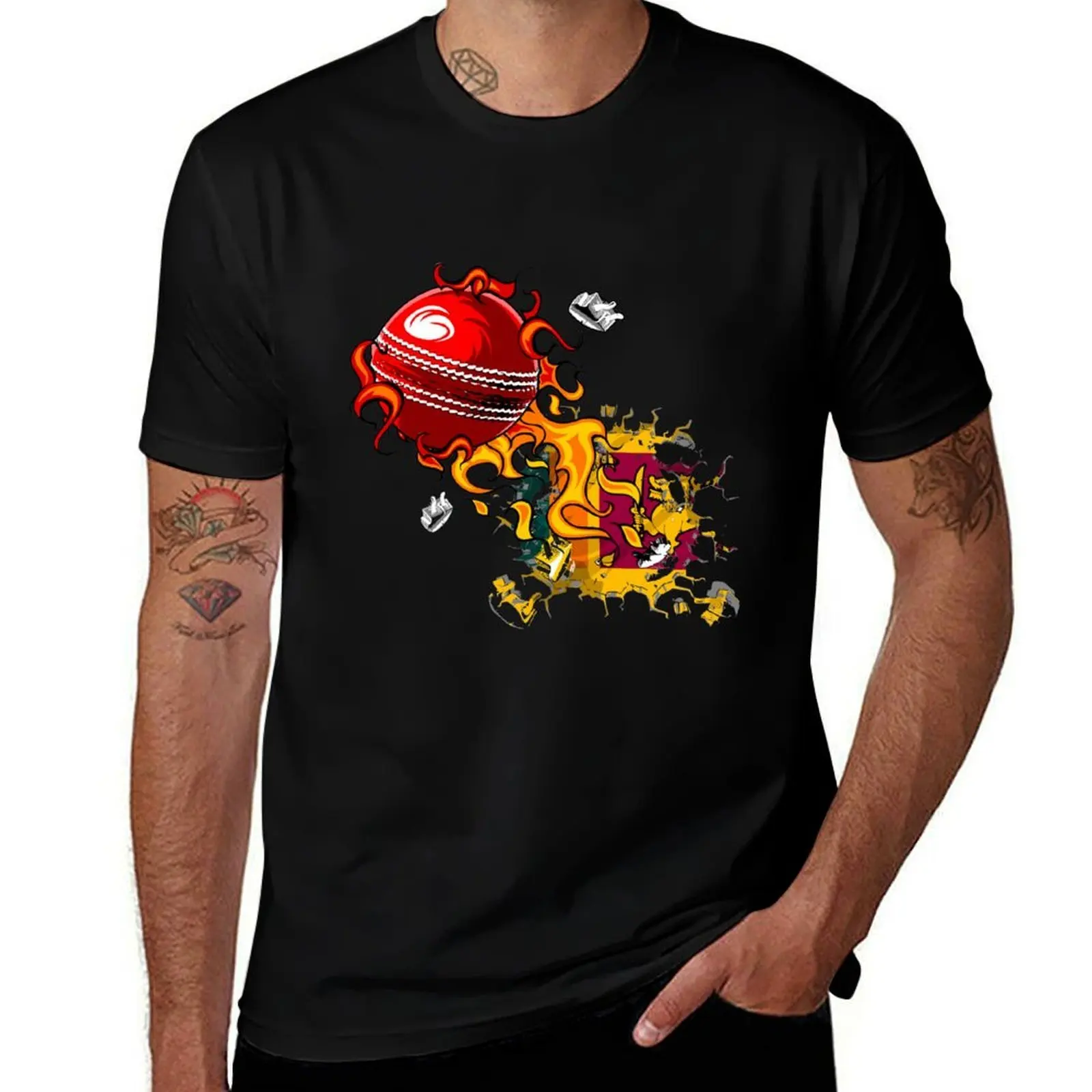 Sri Lanka Cricket T-Shirt Casual Light Summer Short Sleeve Top