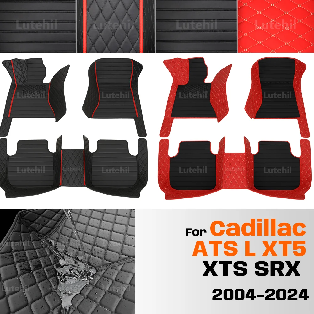 

For Cadillac ATS L XT5 XTS SRX 2004-2024 Custom Car Floor Mat Automobile Carpet Cover Interior Accessories Protective Mats 2023