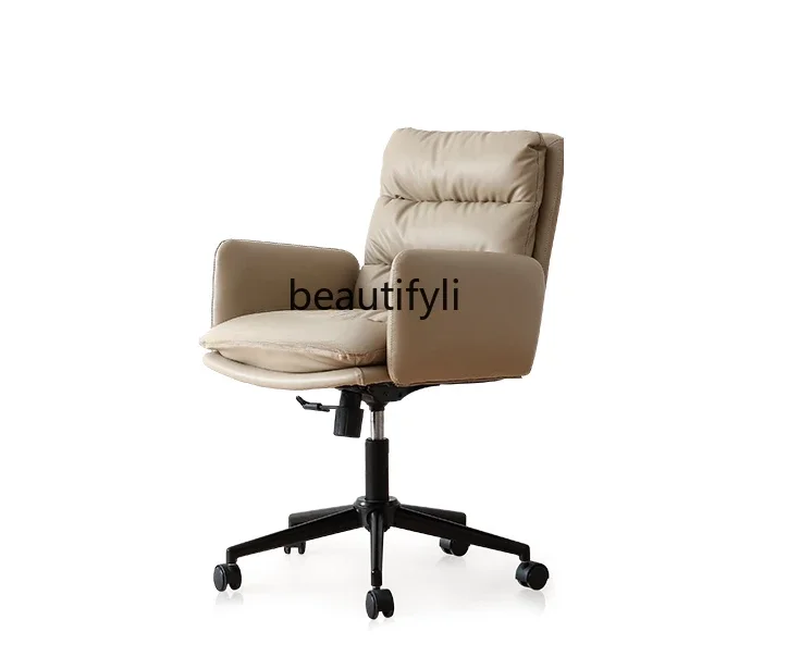 

Light Luxury Computer Chair Home Comfortable Ergonomic Backrest Study Desk Chair Long Sitting Waist Support Office Chair