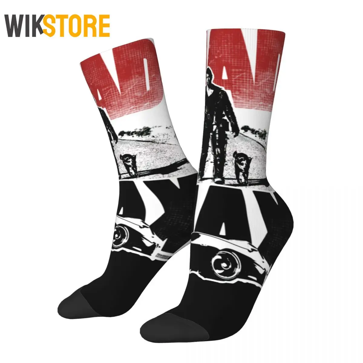 Winter Fashion Men's Women's Mad Max Socks Fury Road Movie Warrior Tom Hardy Action Non-slip Basketball Socks