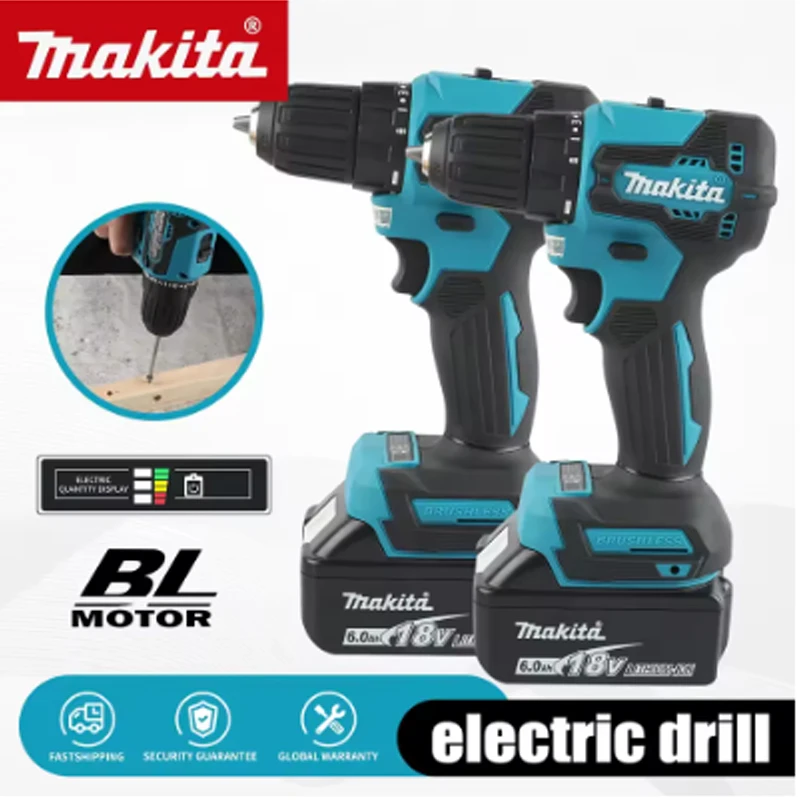 

Makita DDF487 Screwdriver Cordless Percussion Drill Electric Variable Speed Brushless Motor Impact Power Tools Power Drill