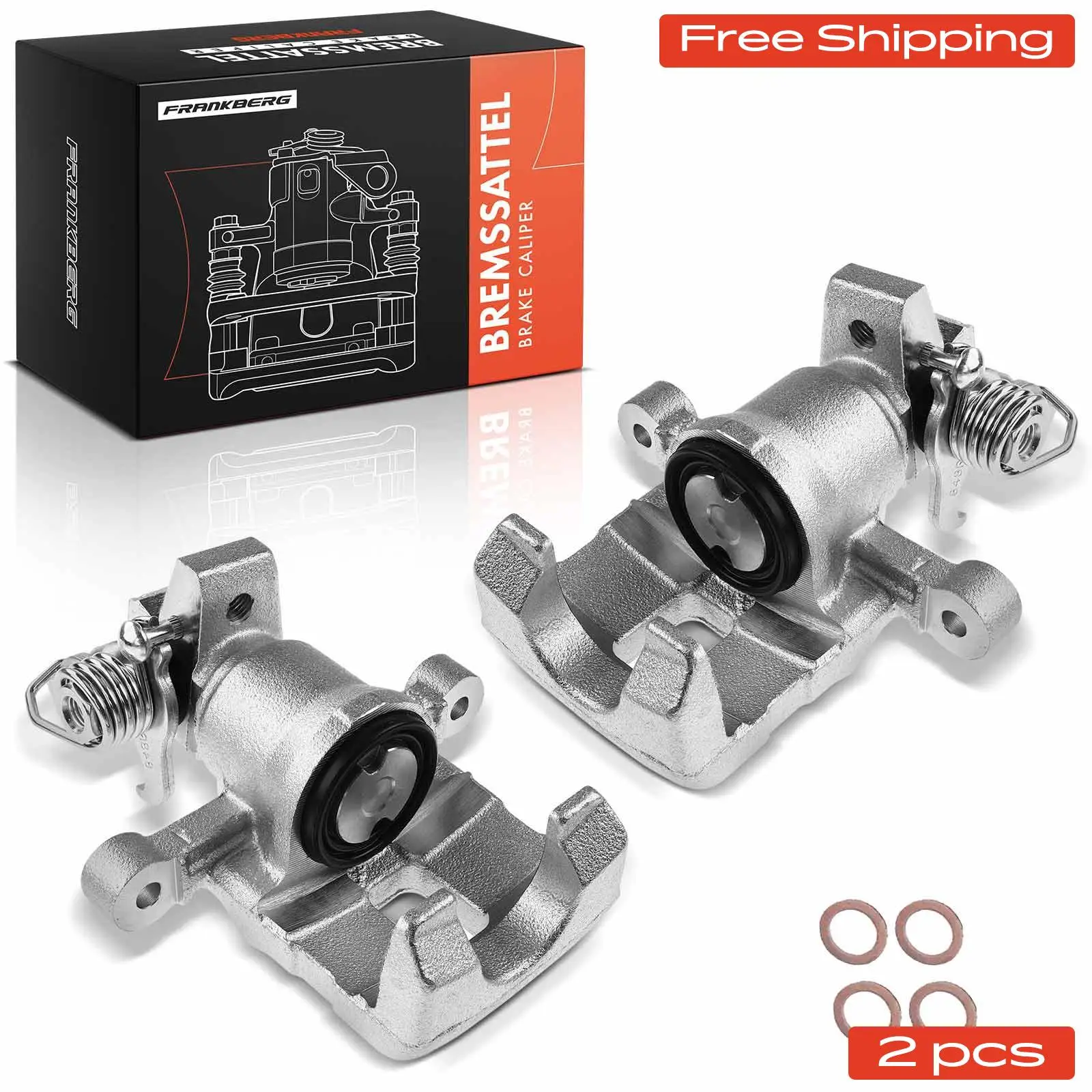 Frankberg 2x Remklauw Achteras Voor KIA Picanto SA 1.0L 1.1L 2004-2005 5836007300 5831007310 343460 343461 5831007300