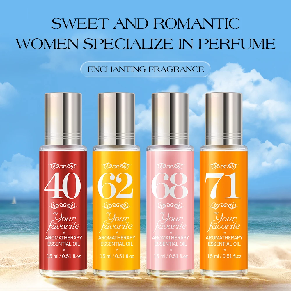 مجموعة عطور صغيرة محمولة، 4 علبة هدايا عطور، تصميم قابل للطي، عطر رقيق، هدية رائعة 0.51 أونصة سائلة لكل منها (قطعة واحدة) #5