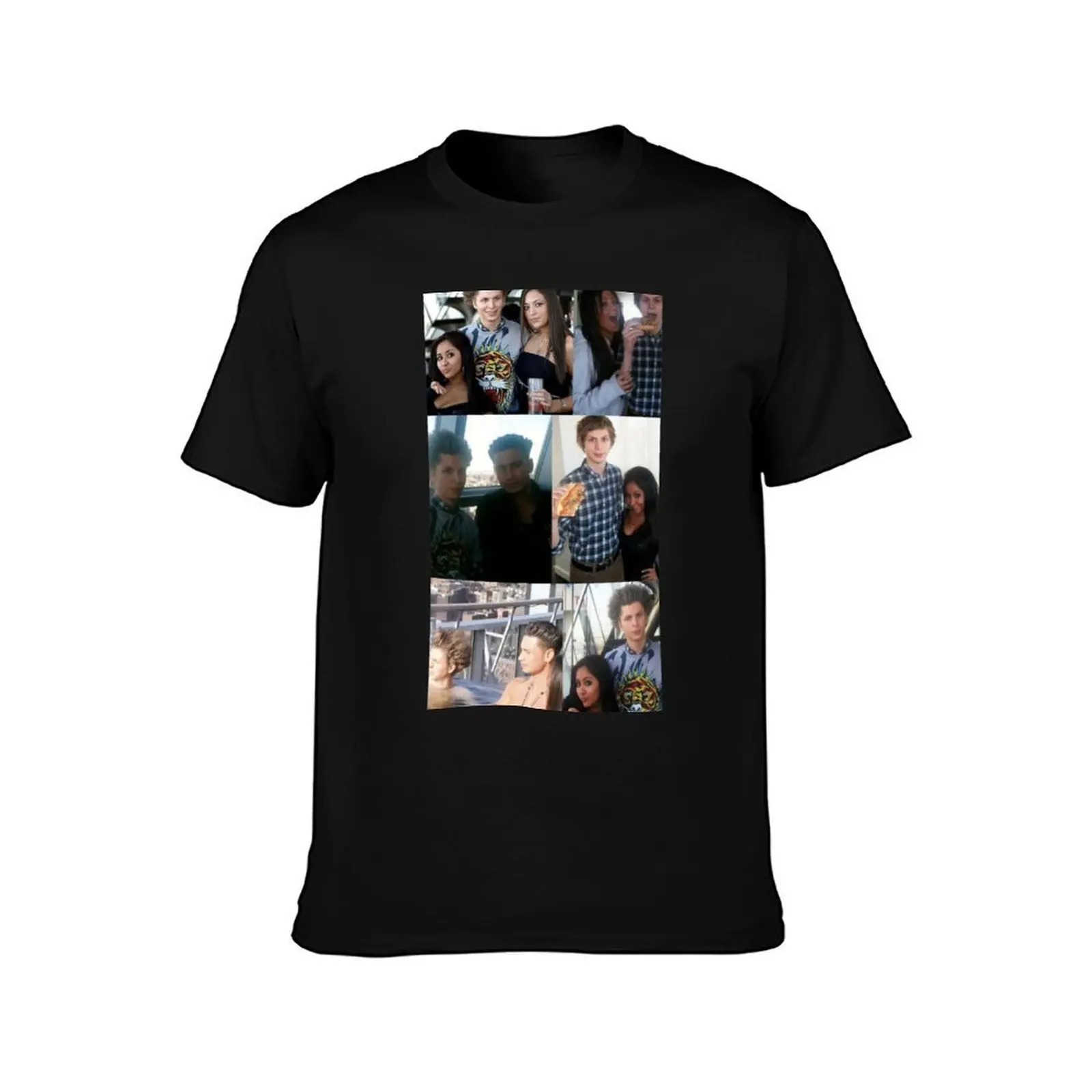 Jersey shore x Micheal cera T-Shirt, Summer Casual Cotton Tee, Oversized Streetwear Tops, Vintage Graphic Print, 100% Cotton