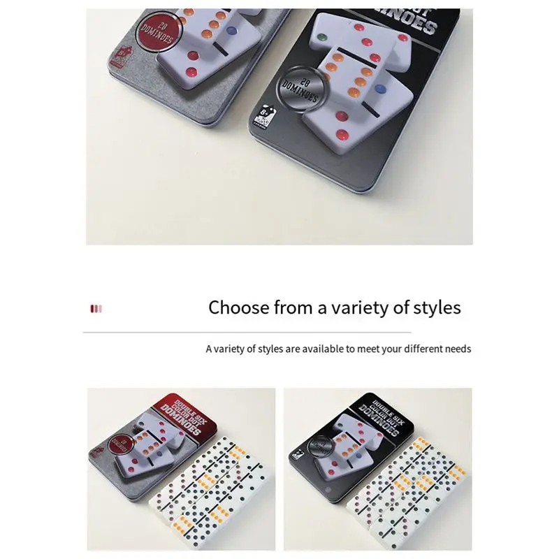 【New User-Coupon!】Ivorys Domino Set, Domino Board Game, Parent-Child Interactive Chess And Cards