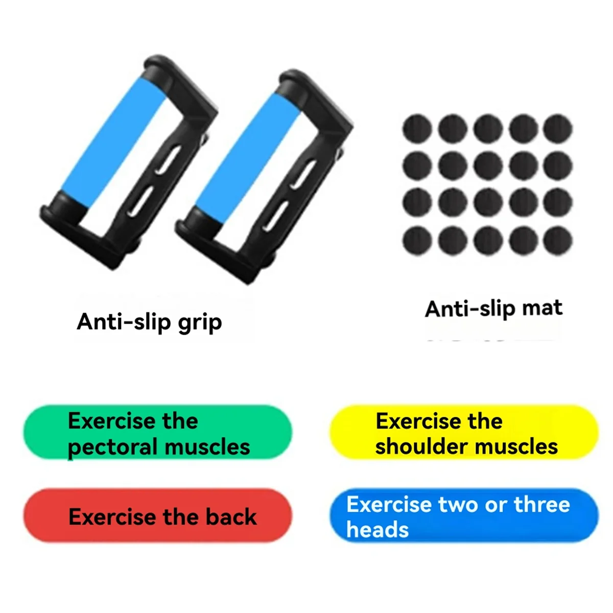 مجموعة لوحة رفع محمولة متعددة الوظائف AA74 مع مقبض معدات اللياقة البدنية لمعدات تدريب الصدر والذراع