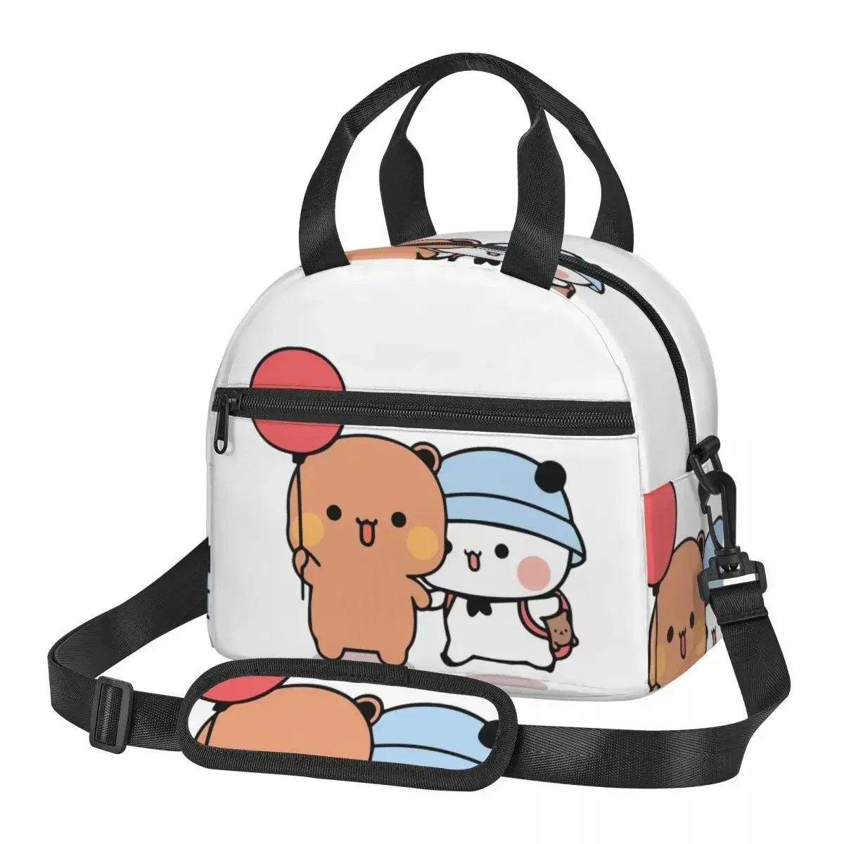 

Bear And Panda Bubu Dudu Balloon Lunch Bags Insulated Bento Box Portable Lunch Tote Picnic Bags Cooler Bag for Woman Kids
