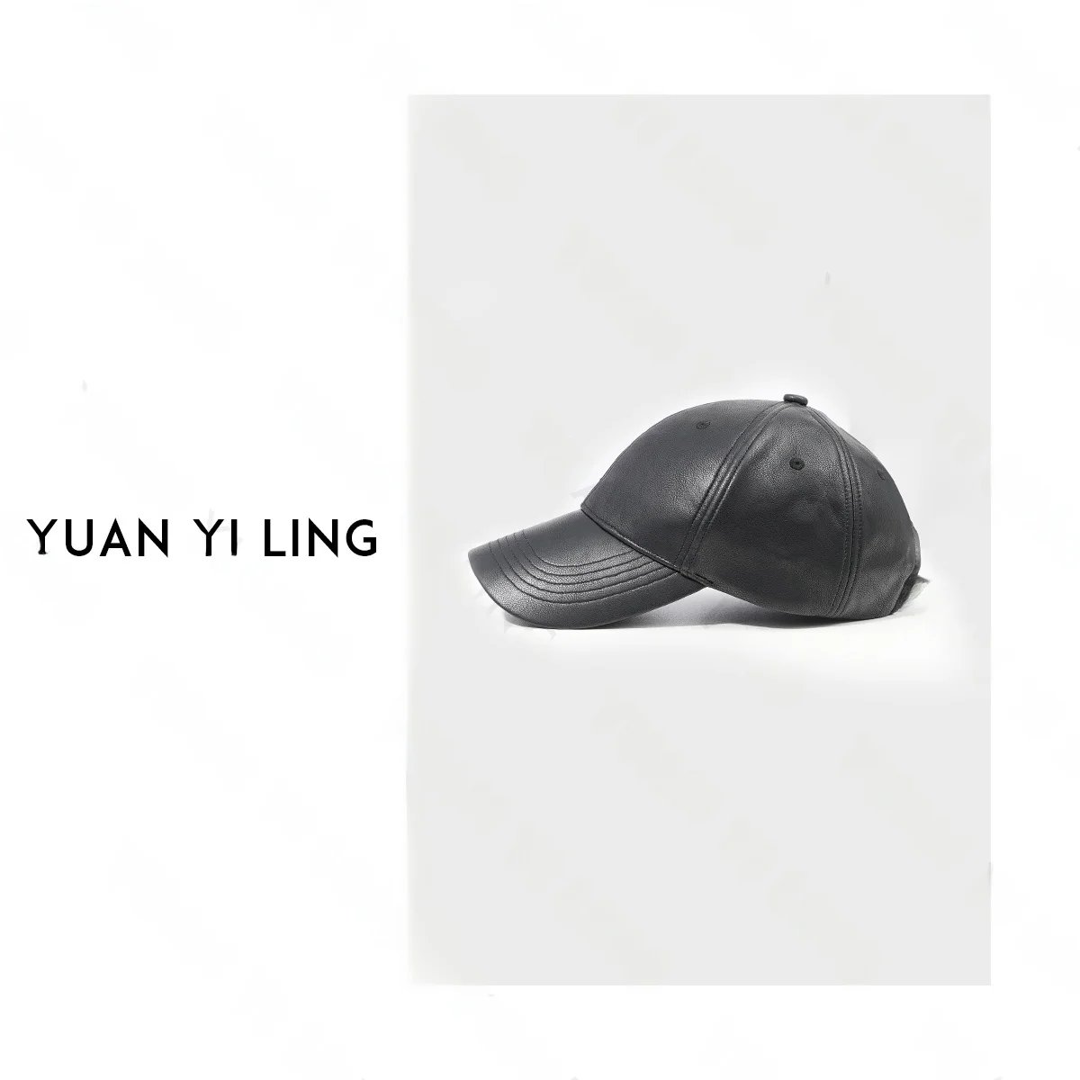 

Classic Color Commuter Street Sle Leather Buet Hat Faionable Fene Spring Collection ZE9279