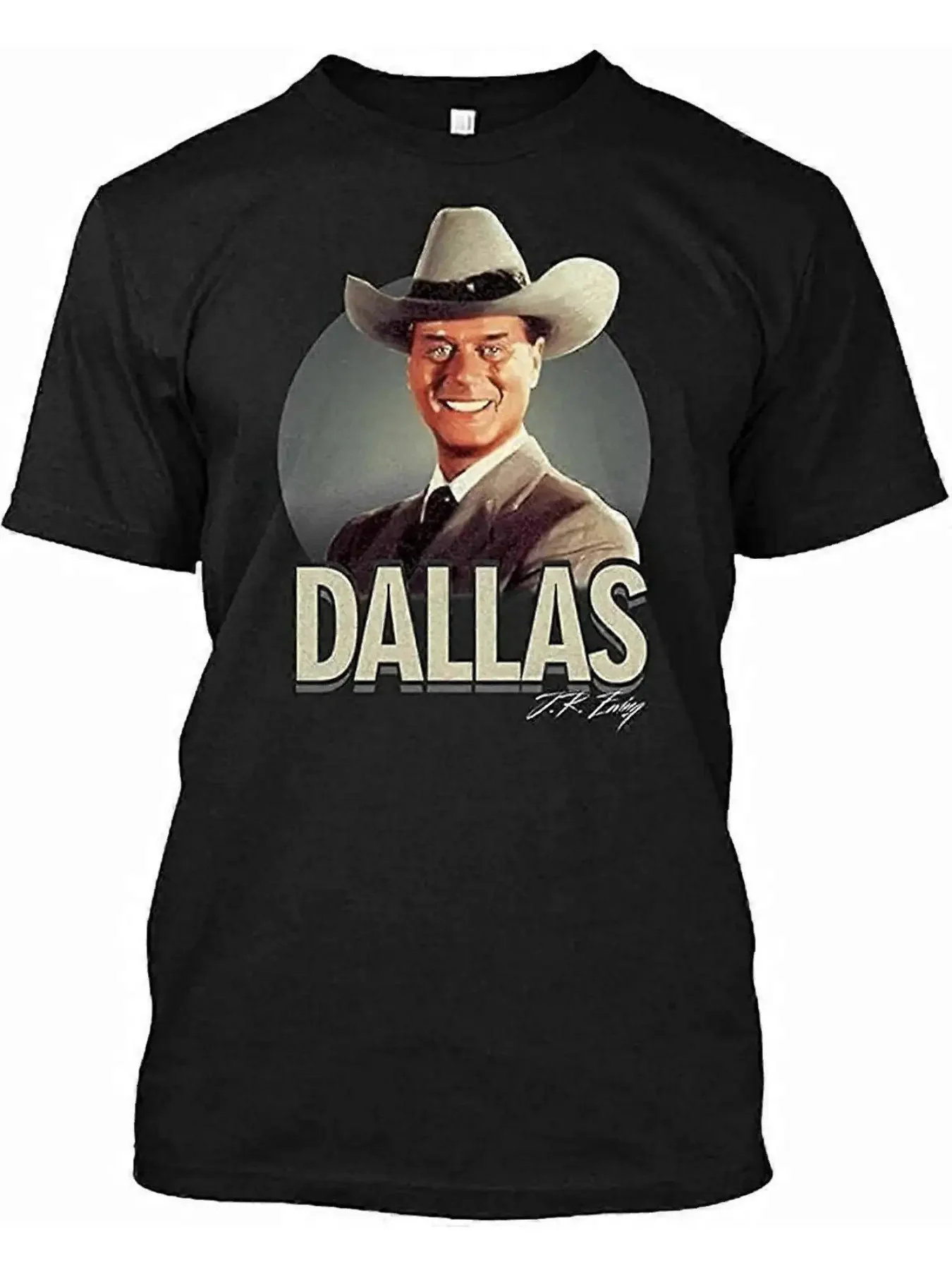 Kuradala J.R. Ewing TV Series T-Shirt - Iconic J.R. Ewing logo and signature design, retro 80s style, unisex T-shirt