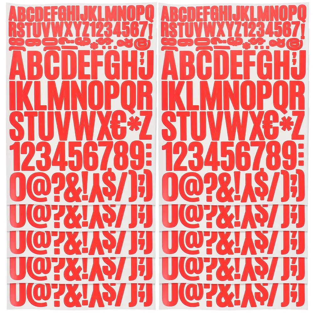 

12pcs Letter Stickers Vinyl Waterproof Adhesive Decor Mailbox Car Scrapbook Alphabet Decals Letters Customizable Design