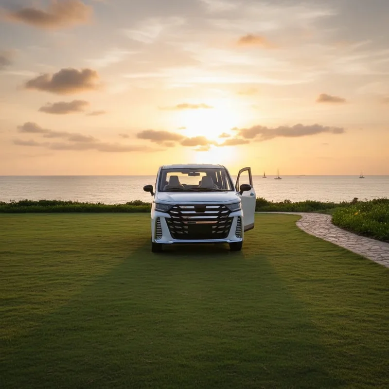500km Long Range Conditioning Comfortable Interior Family Use 6-Seats 3500w Car with Spacious Trunk
