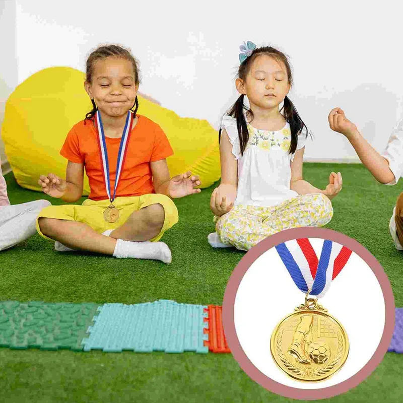 축구 금속 아연 합금 금상 축구 컵 메달상, 학생 파티 선물, 12 개