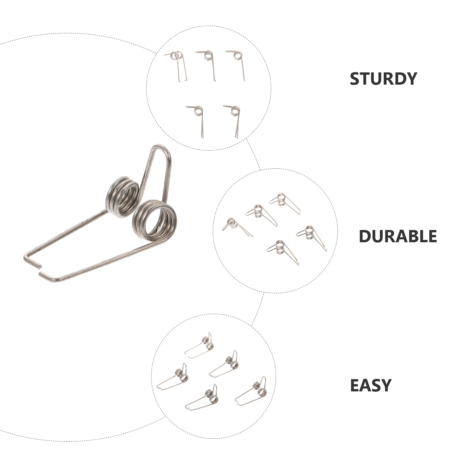 

10pcs Water Key Spring for Trumpet Replacement Drain Clique Accessories Spitvalve Durable Iron Material Wind Instrument Parts