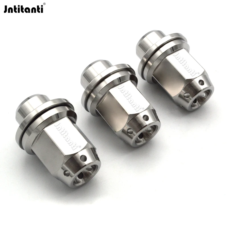 

Jntitanti 6 Holes in Closed End Mag Seat Gr.5 Titanium Lug Nut M14x1.5 for Land Rover Wheel Locking