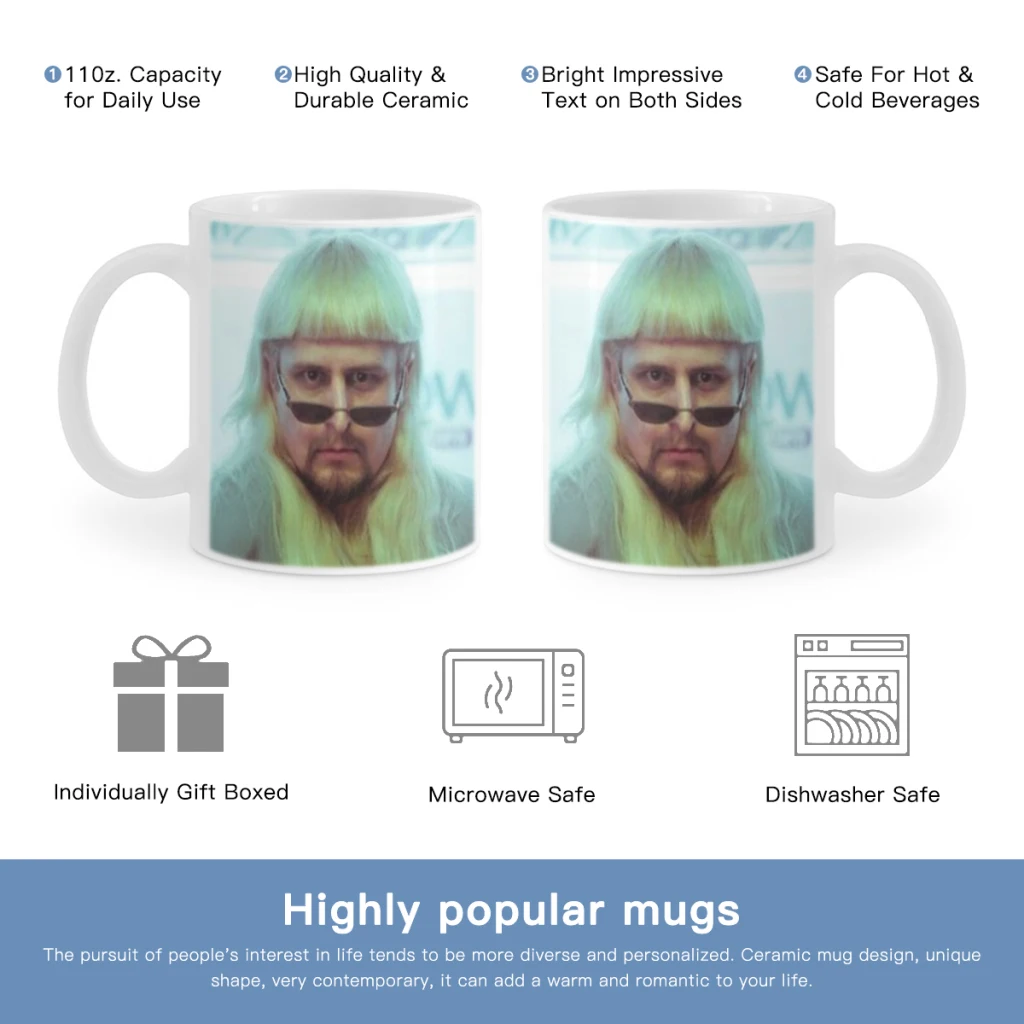 Singer Oliver Tree Nickell Funny Free shipping Ceramic Cup Coffee Oatmeal Breakfast Cup Creative Personality Mug