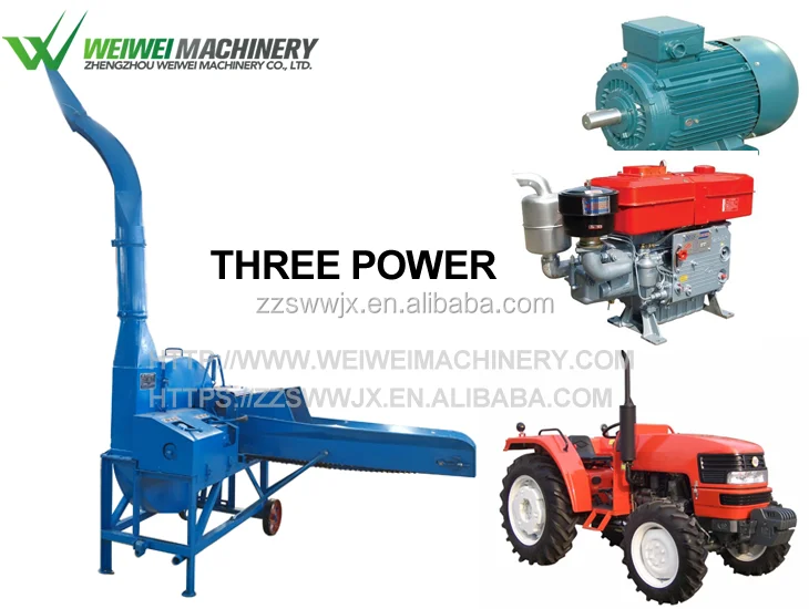 China Weiwei Machinery Large Size 9ZP Grass Chopper Machine Brand New Condition