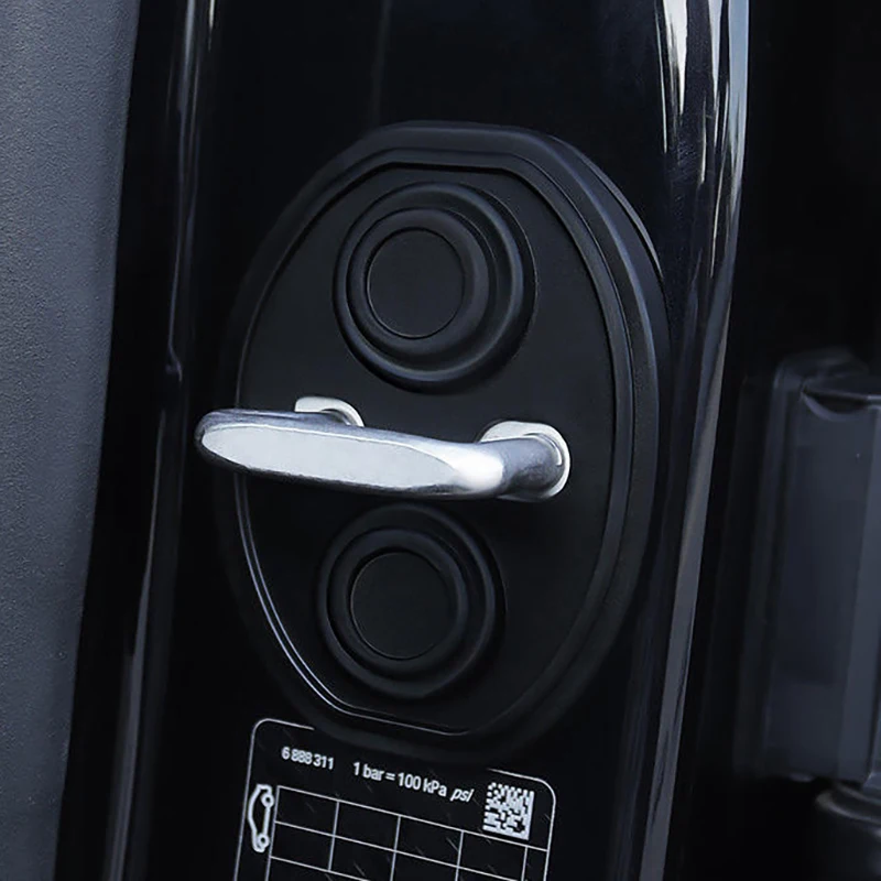 New 1/4Pcs Car Door Closing Shockproof Silicone Cushion Mute Shock Absorber Protective Covers Car Door Latch Accessories