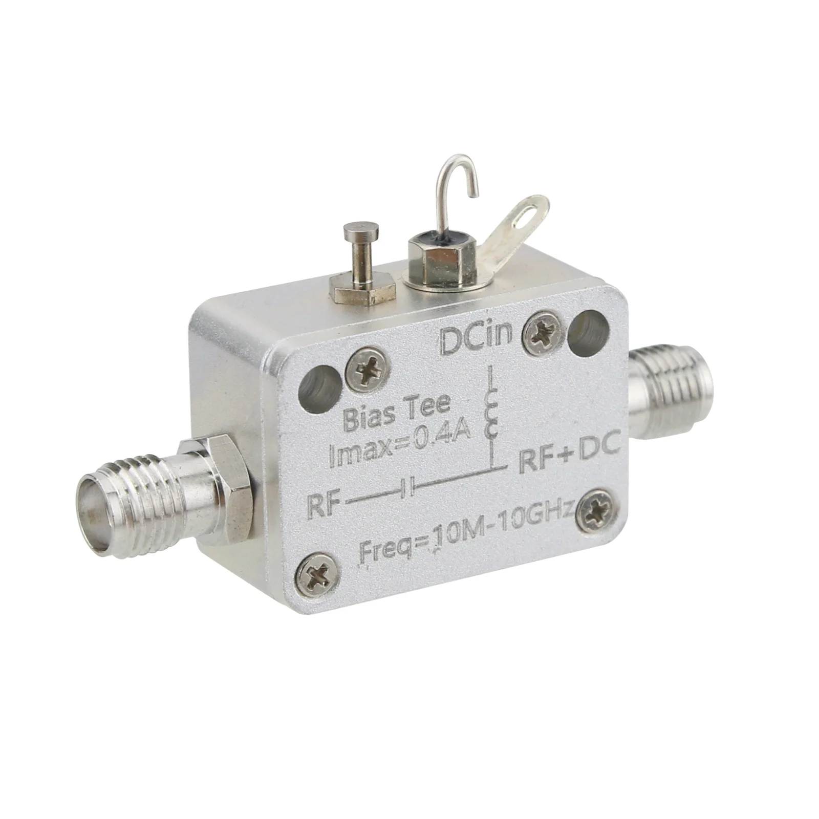 

10MHz-10GHz RF Isolator DC Block Coaxial Bias Tee 400mA DC Feed with S MA Female Connector High Quality RF Accessory