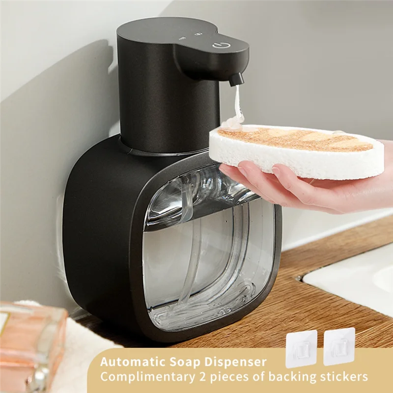 BAAO-Schiuma Smart Lavatrice per le mani Dispenser di sapone ricaricabile Dispenser automatico di sapone liquido