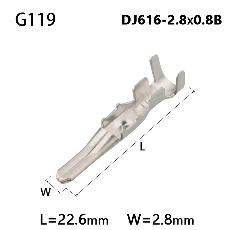 50 Pcs 2.5/2.8/3.5 MM Crimp Terminal  For FCI/TE/Tyco/AMP/Boschs Car Connector Auto Electrical Male Female Wire Terminals Pins