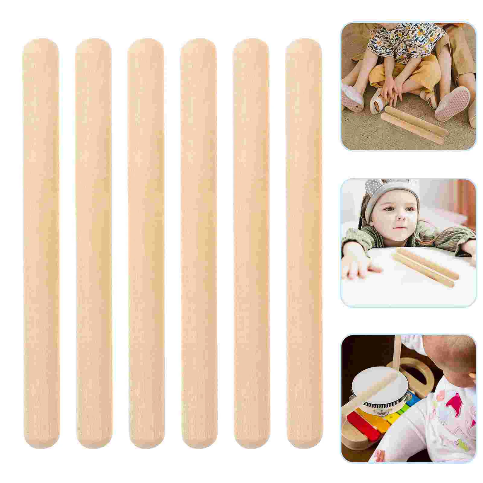 

Rhythm Stick Toddler Music Toys Rods Musical Instruments for Kids Wood Tools Natural Percussion Sticks Classical Toddlers