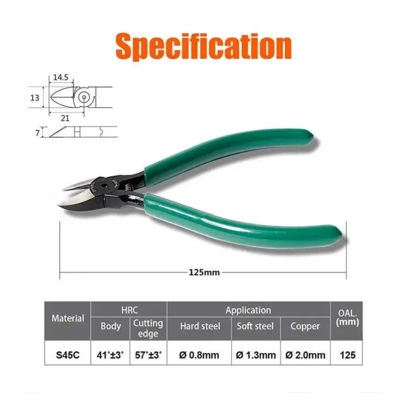 Proskit PM-905F High Carbon Steel Powerful Precision Diagonal Pliers Diagonal Pliers Electronic/Electrician\'s Pliers Tools