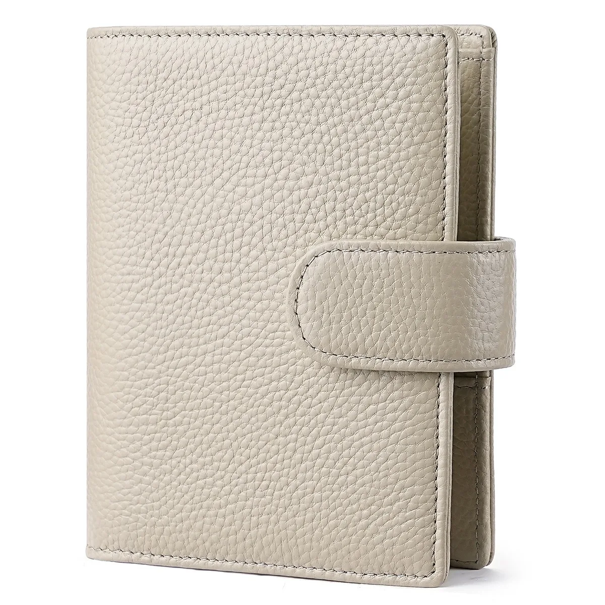 A7 portable notebook three hole loose leaf notebook, lychee patterned top layer cowhide pocket book, genuine leather notebook