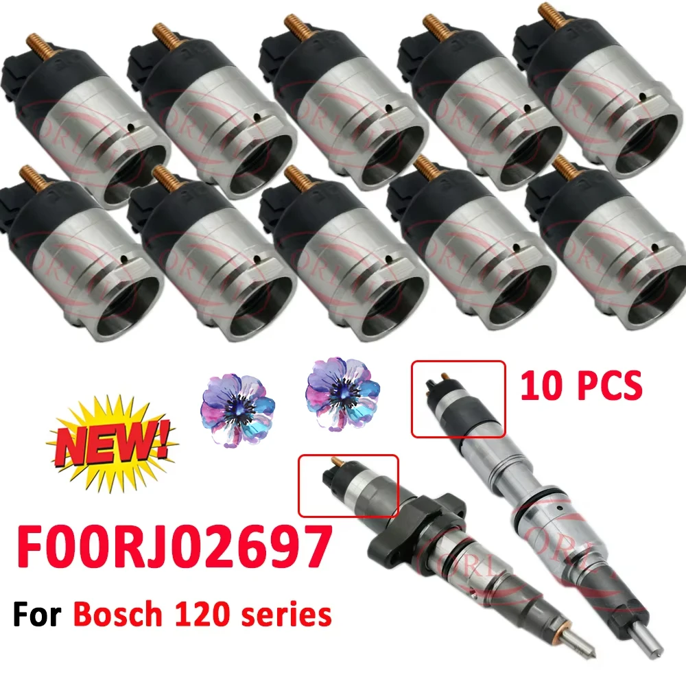 ORLTL 10 Piece F00RJ02697 Diesel Injector Valve FOORJ02697 for RENAULT 0445120008 0445120009 0445120010 0445120003 0445120004